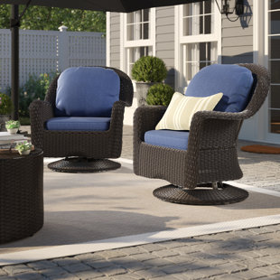 Wicker Outdoor Swivel Chairs | Wayfair.ca